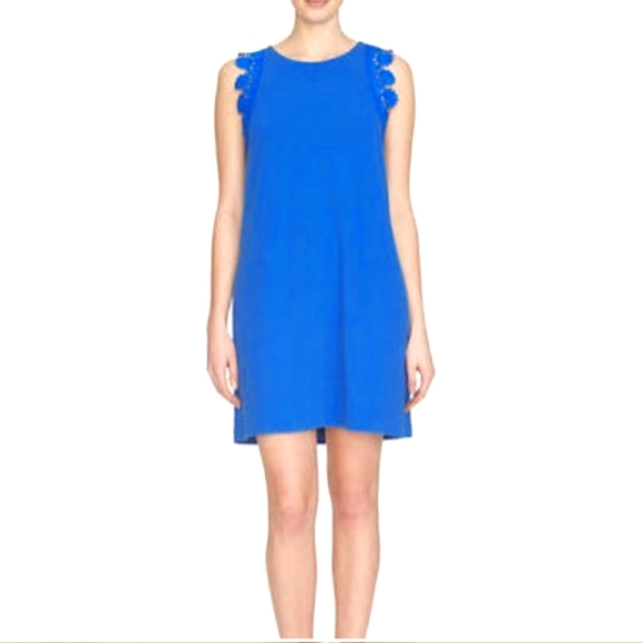 Cynthia Steffe Dresses & Skirts - Cynthia Steffe blue leave stretch dress sz 2 *C